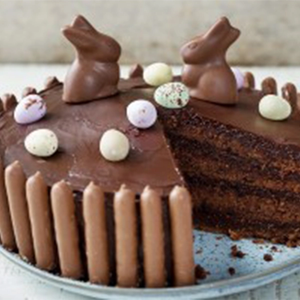 Chocolate Fudge Easter Cake